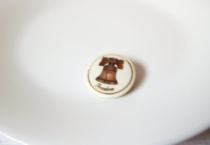 Vintage LENOX USA Porcelain Brooch Pin 110420