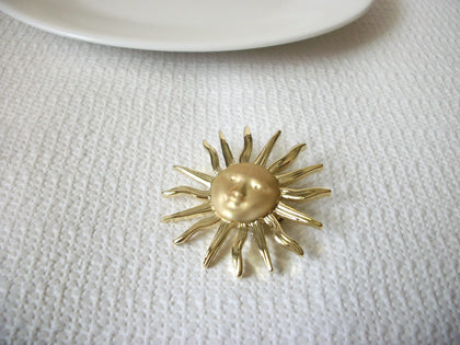 Vintage Sun Brooch 41120