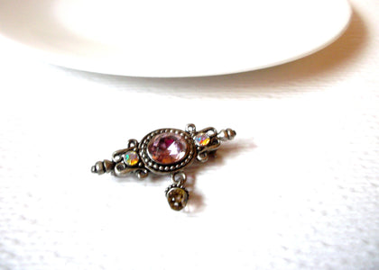 Vintage Glass Brooch Pin 110620