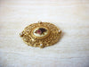 Victorian Glass Floral Brooch Pin 113016