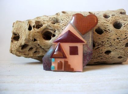 Lucinda House Pins, Big Heart And Love House Pins, Lucinda Pins, Designs By Lucinda Brooch Pins 113016