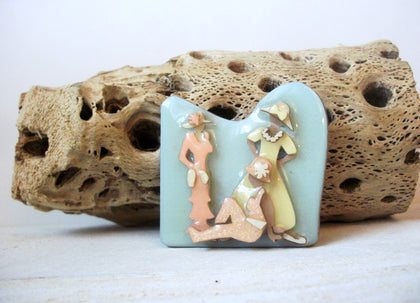 Lucinda Woman Pins, Pastels Colors Chic Ladies Pin, Designs By Lucinda Pins, Woman Pins 113016