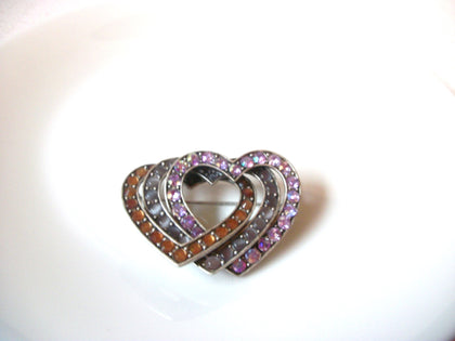 Vintage 1950s Heart Brooch Pin 110720