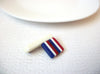 Vintage Lucite Flag Brooch Pin 110520