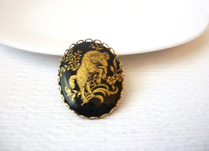 Vintage Zodiac Capricorn Brooch Pin 110520