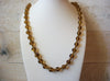 Vintage Translucent Golden Brown Amber Glass Necklace 41320