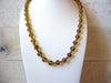 Vintage Translucent Golden Brown Amber Glass Necklace 41320
