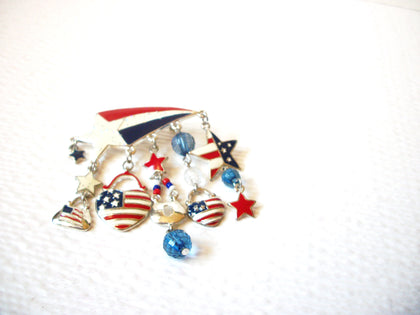 Vintage Patriotic Brooch Pin 110720