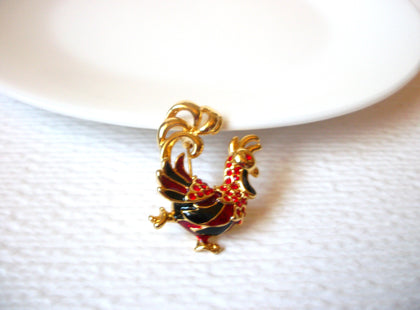 Retro Rooster Brooch Pin 110520