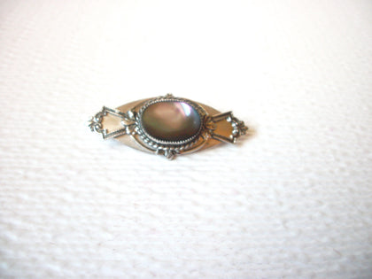 Vintage Ornate Glass Brooch Pin 110520