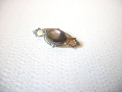 Vintage Ornate Glass Brooch Pin 110520