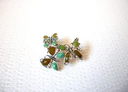 Retro Butterflies Brooch Pin 110820