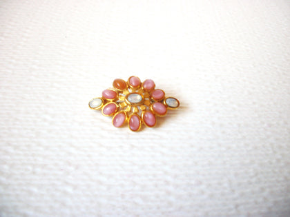Vintage Moonglow Ornate Brooch Pin 110520