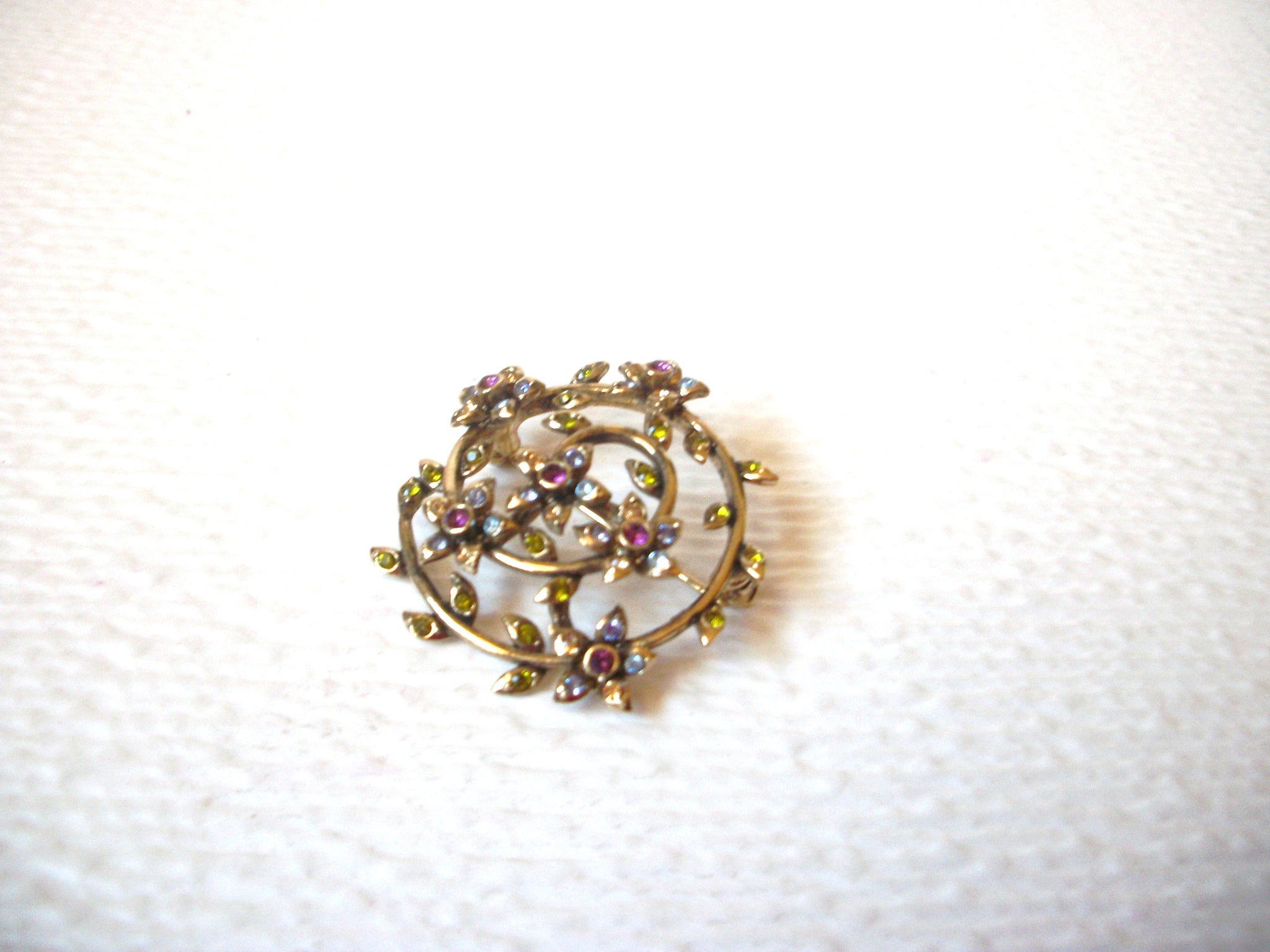 Vintage MONET Floral Brooch Pin 110820