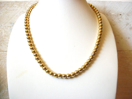 1950s Vintage Gold Toned Metal Necklace 41320