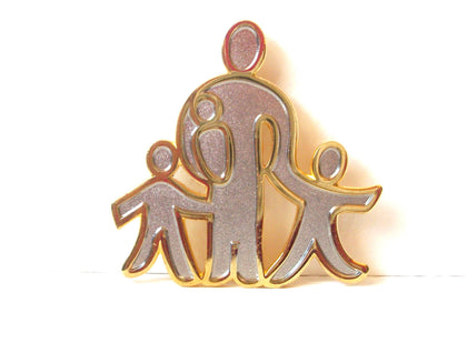 Vintage People Brooch Pin 111220