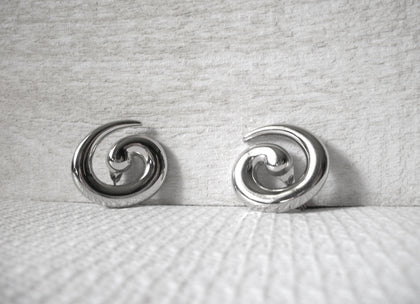 Vintage Monet Designer Snail Earrings 41320