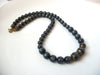 Vintage 50s Gray Moon Glow Beads Necklace 72116A