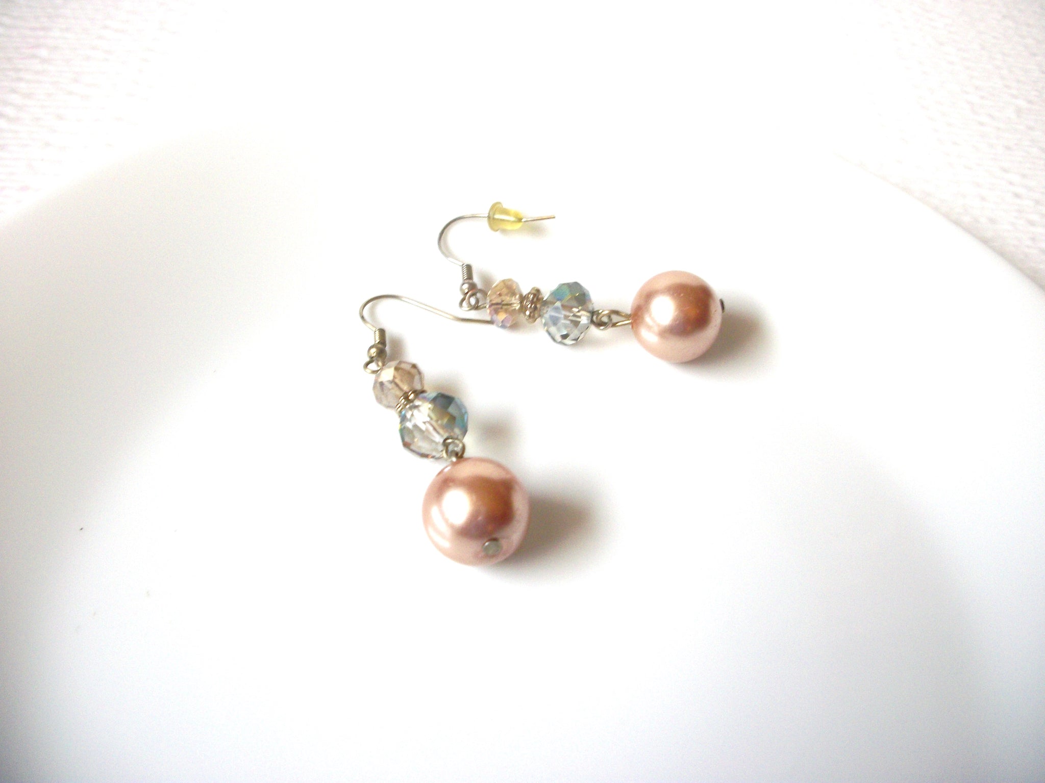 Vintage Glass Pearl Earrings 110520