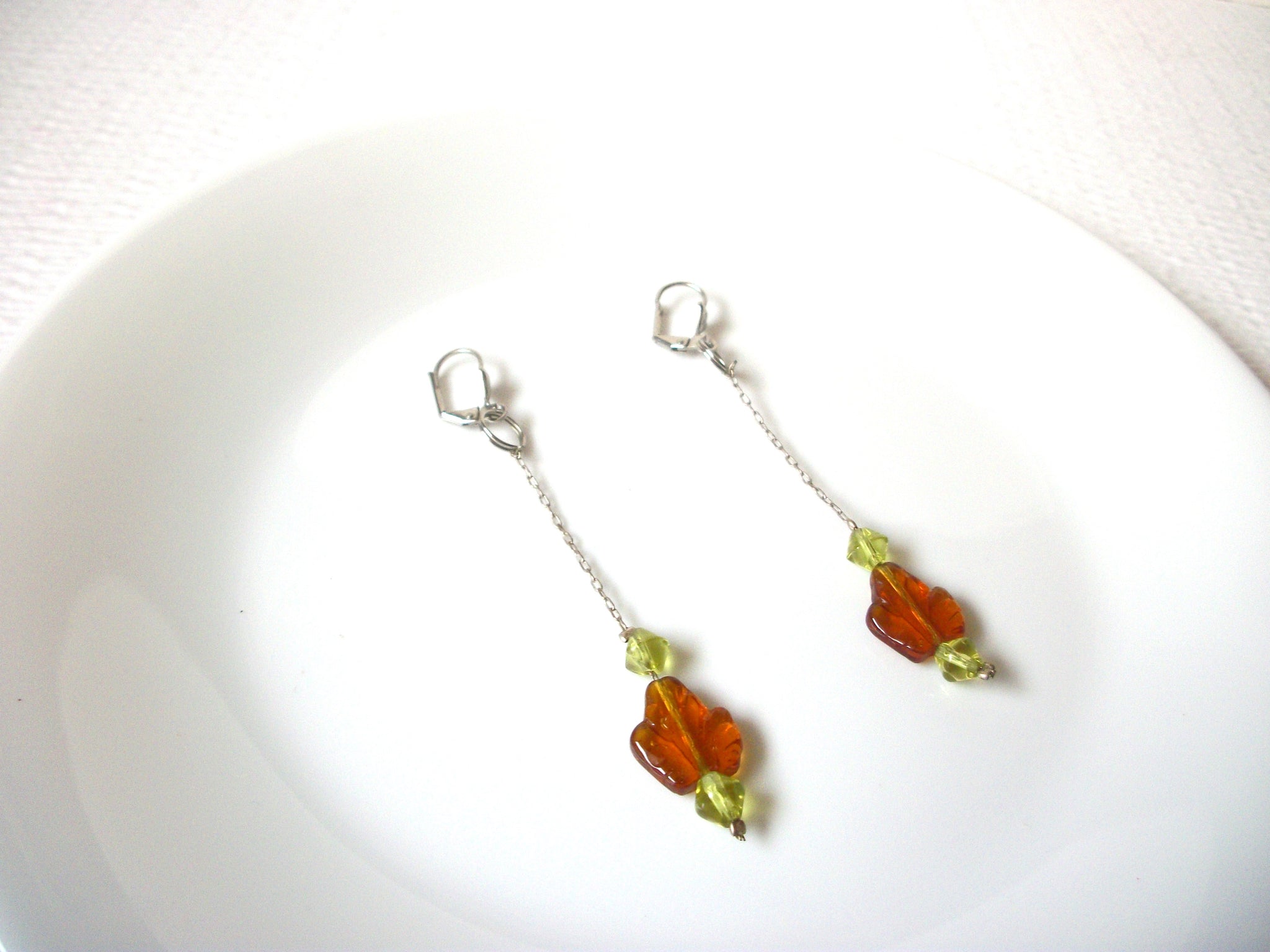 Vintage Czech Glass Earrings 110520