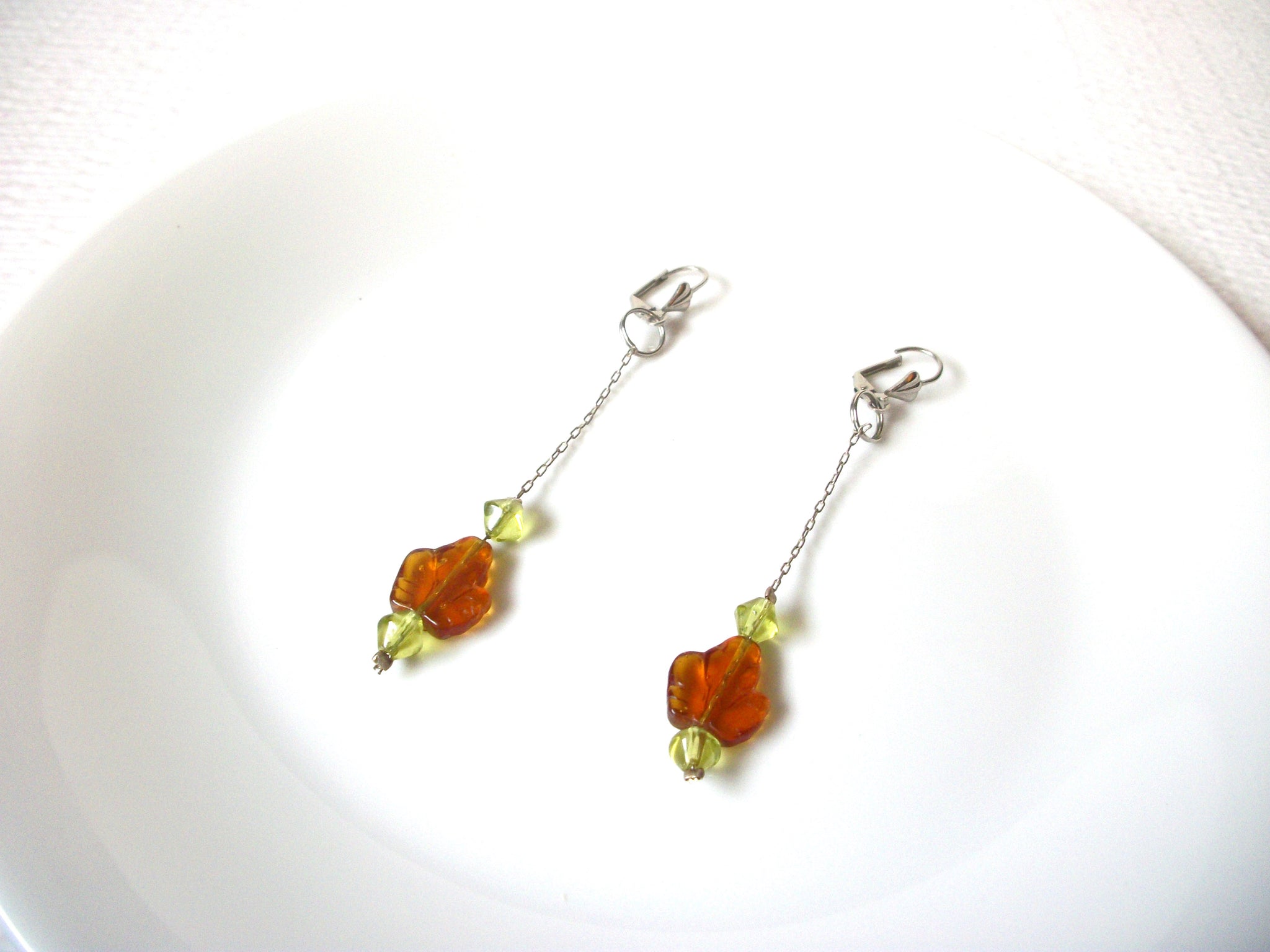 Vintage Czech Glass Earrings 110520