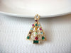 Vintage Austrian Rhinestones Christmas Tree Brooch Pin 72116A