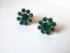 Vintage 1940s Emerald Earrings 41420