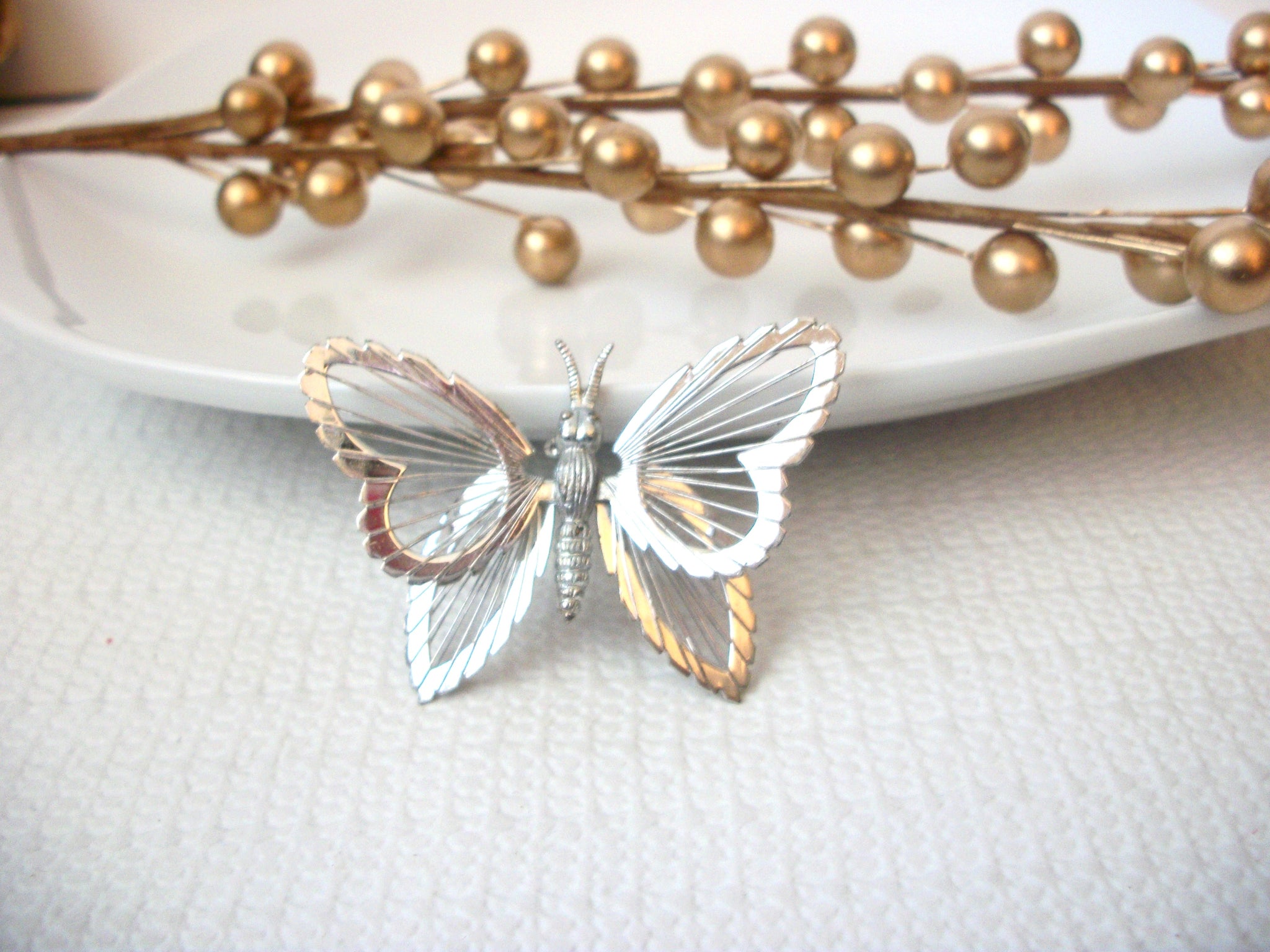 Vintage MONET Butterfly Brooch Pin 72116B
