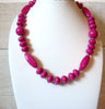 Pink Vintage Lucite Necklace 41520