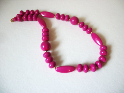 Pink Vintage Lucite Necklace 41520