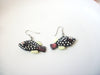 Hand Painted Vintage Fish Earrings 72116B