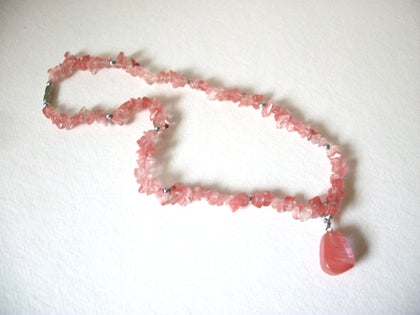 Pink Quartz Vintage Necklace 41520
