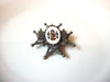 Vintage 1940 Glass Royal Brooch Pin 110920