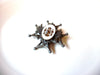 Vintage 1940 Glass Royal Brooch Pin 110920