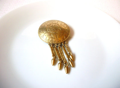 Vintage Mad Woman 1940s Tassel Brooch Pin 110920