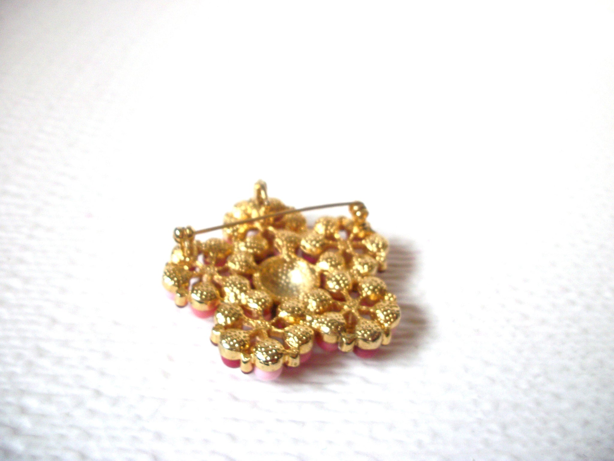 Retro Pink Fuchsia Brooch Pin Enhancer 110920