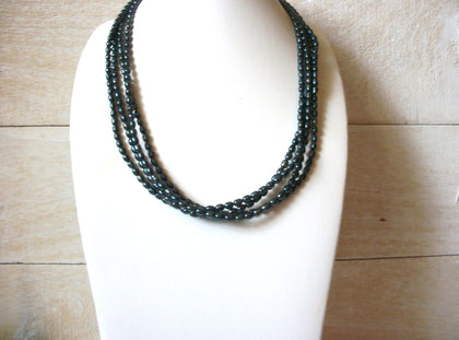 Vintage Dark Green Necklace 41720