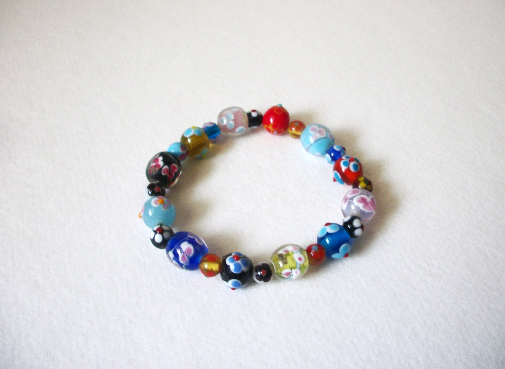 Lamp Work Glass Bracelet 41720