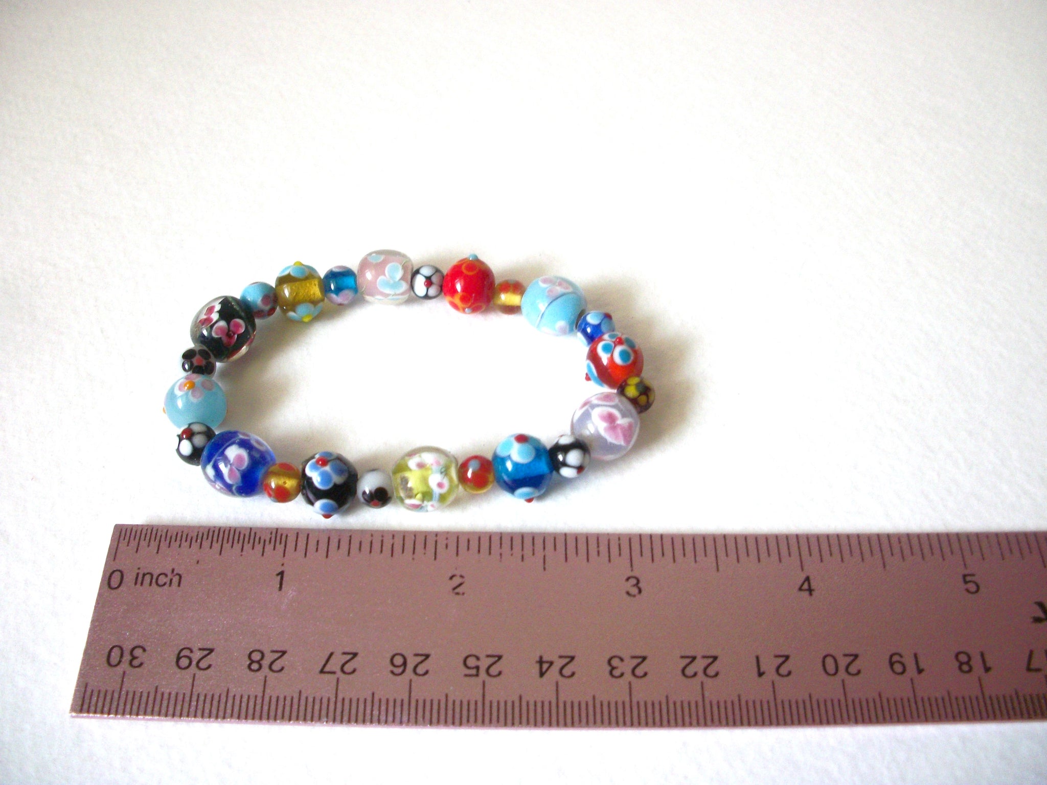 Lamp Work Glass Bracelet 41720