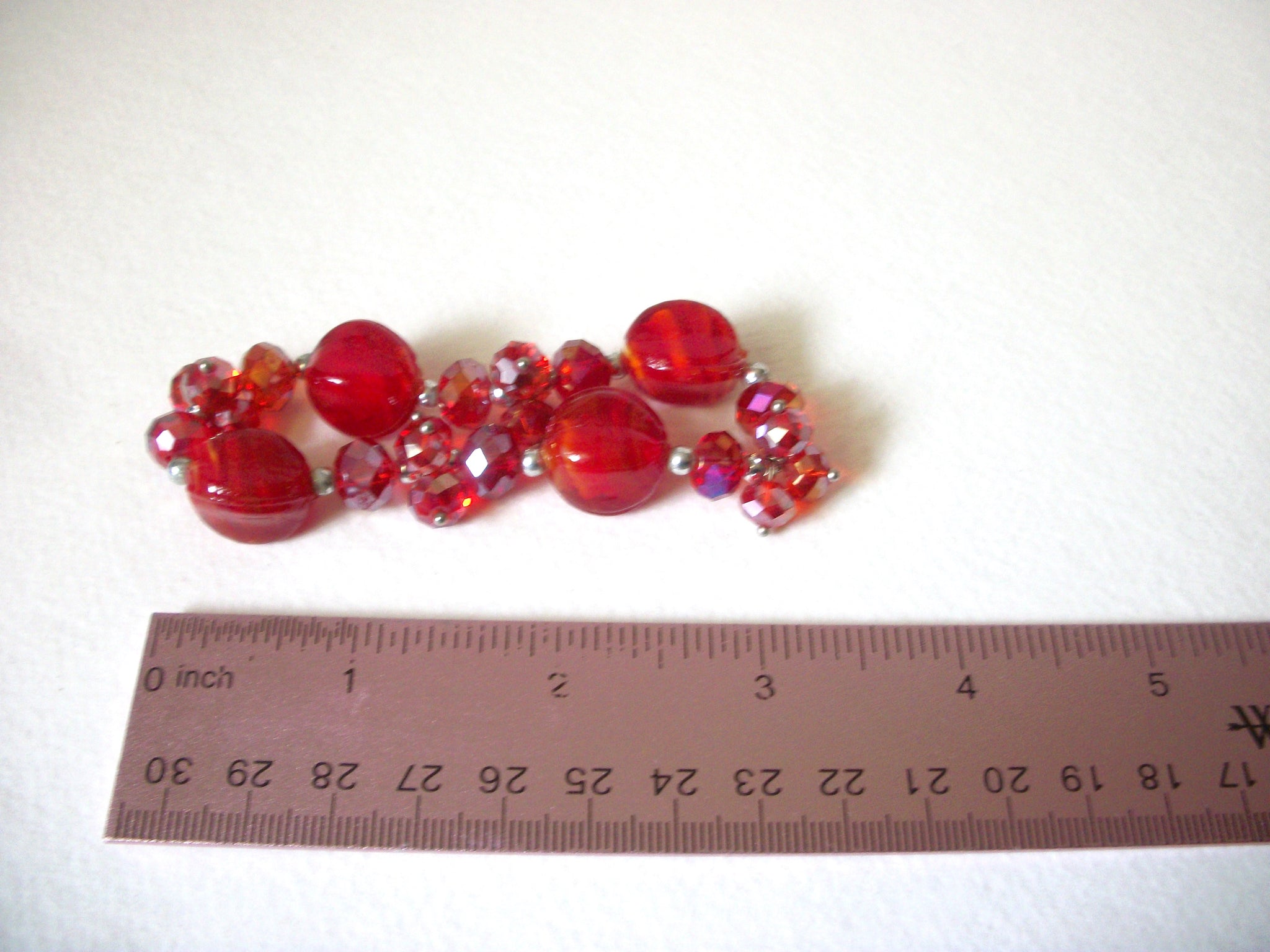 Retro red Czech Glass Bracelet 41620