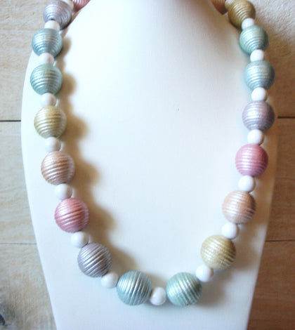 Retro Pastel Color Necklace 41820