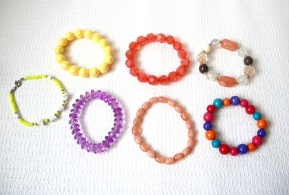 Colorful Retro Bracelets Lot 7X 72116C