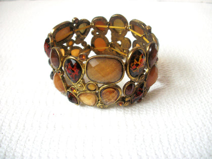 Wide Vintage Antiqued Metal Bracelet 72116D