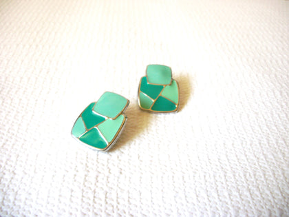 Retro Aqua Green Earrings 42520