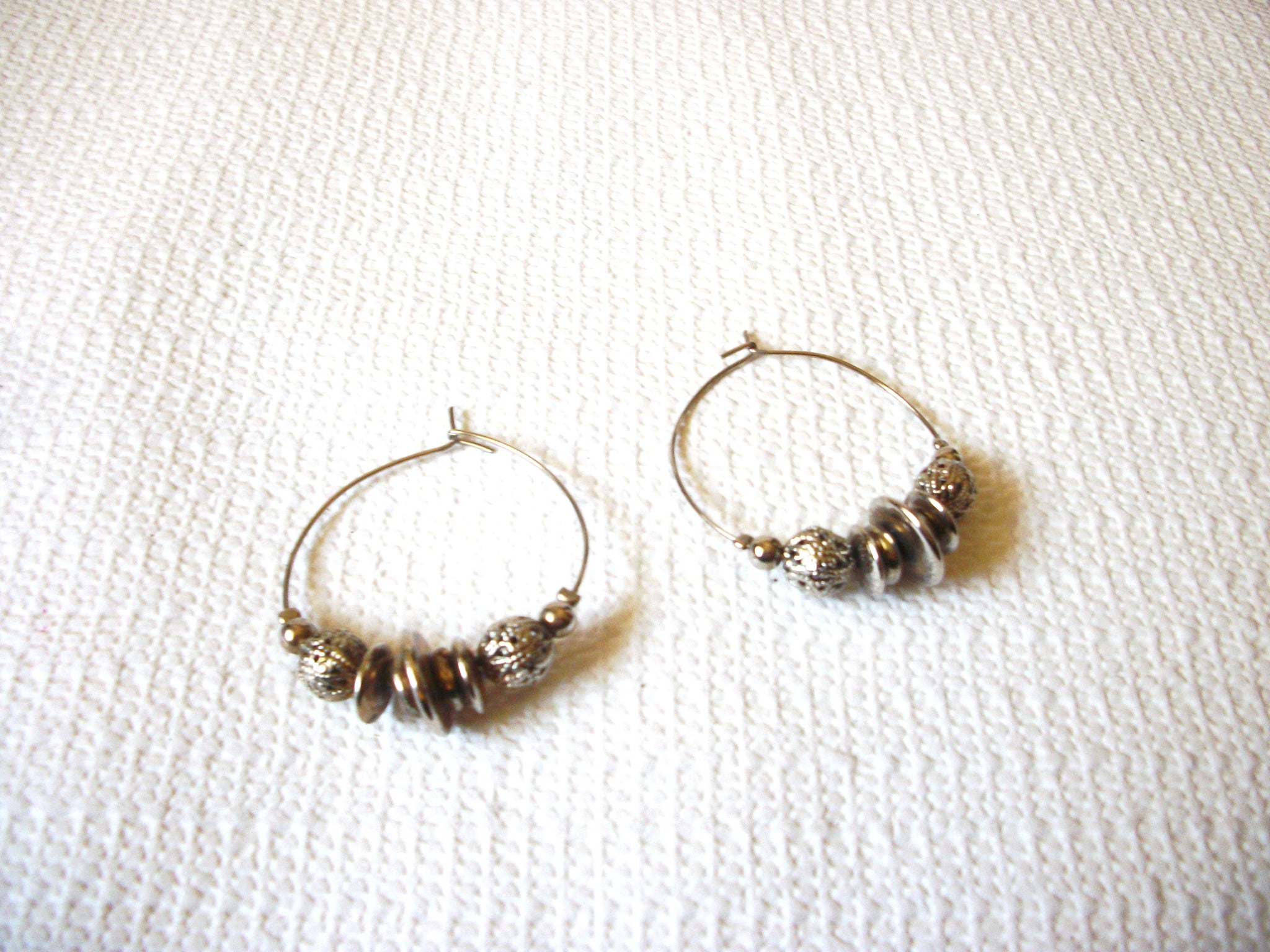 Bohemian Silver Ball Earrings 42520