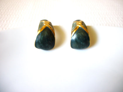 Retro Sage Gold Earrings 42520