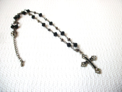 Vintage 50s Glass Crucifix 72116D