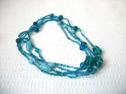 Vintage Glass 56 Inch Necklace 72116D