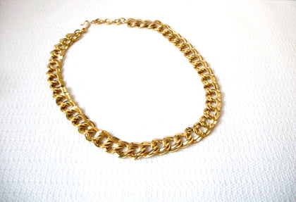 Retro Gold Toned Links Necklace 82117