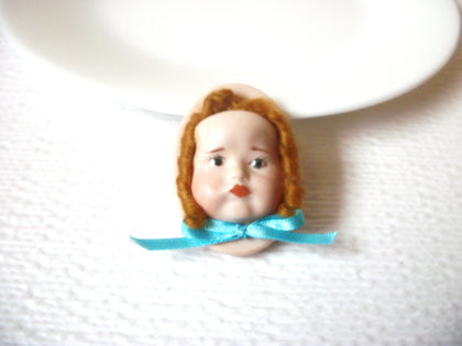 Vintage Porcelain Doll Brooch Pin 111120